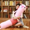 Long Strip Pute Sylindrisk Plysj Sovepute Avtagbar Vaskbar Seng Sovepute