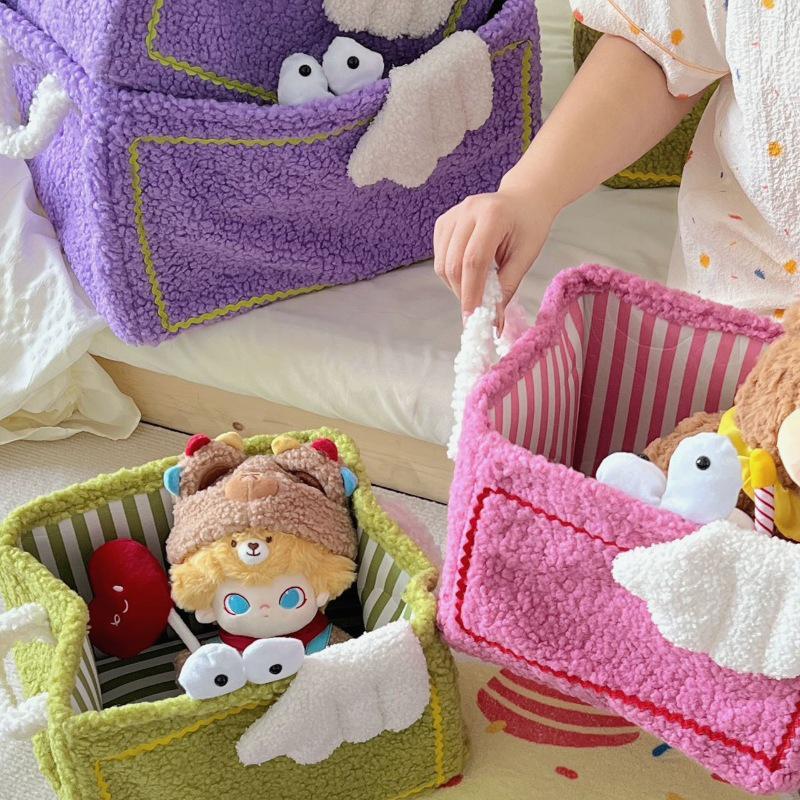 Adorable Monster Foldable Storage Basket for Toys & Snacks