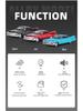 Boxed 1:32 Retro Cadillac Rocket Alloy Car Model with Sound & Light, Pull-back Toy Ornament.