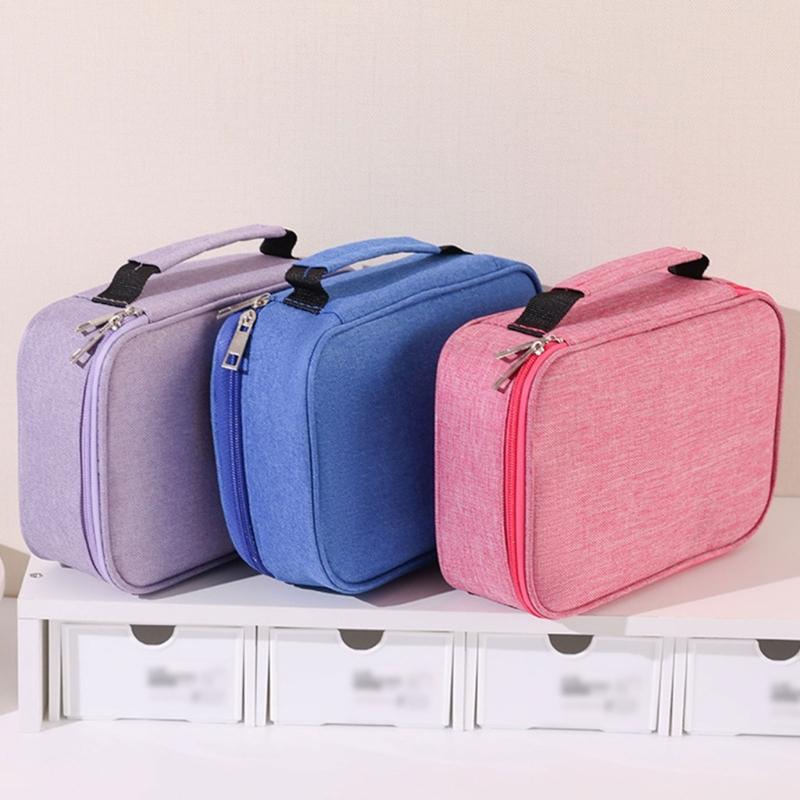 High Capacity Pen Case Multifunctional Pen Pouches 72 Slots Colored Pencil Bag With 2 Removable Sleeves Portable Pen Bag