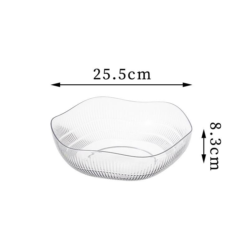 2025 Light Luxury Plastic Fruit Bowl for Living Room Coffee Table