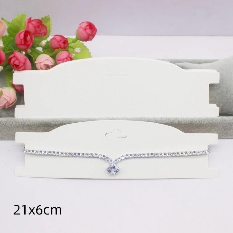 50pcs white/black/kraft paper series hair clip necklace packaging card