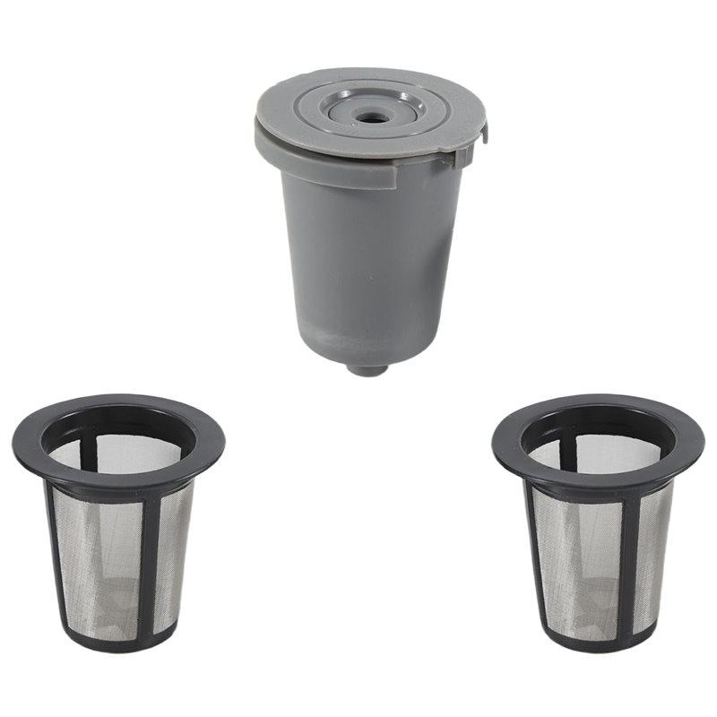 Good-Replacement Parts Grey Reusable Filter Cup, Compatible For Cuisinart Single Serve Coffee Makers