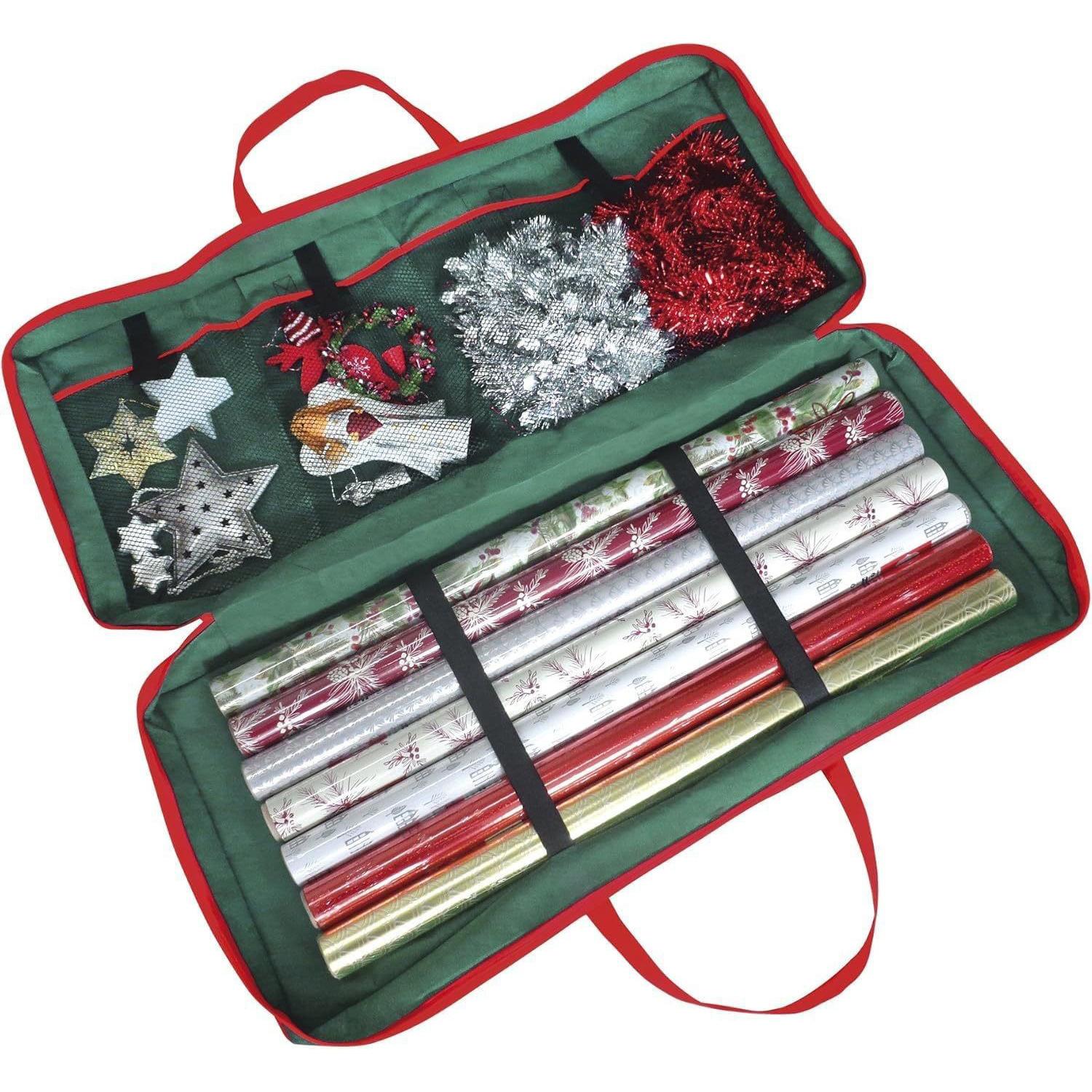 

Christmas Wrapping Paper Storage Bag, Double-layer Waterproof Oxford Cloth, Large Capacity, Gift Storage Bag, Household Item