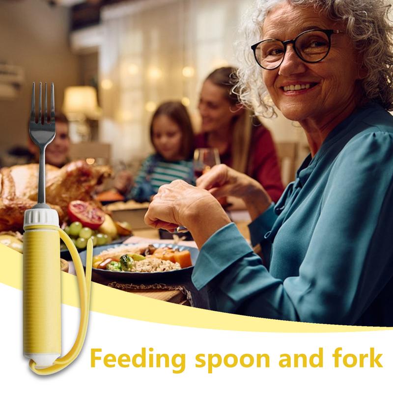 Adjustable Cutlery Elderly Anti-shake Spoon Fork Provide Secure Grip For Weak Hands Enhance Dining Experience Kitchen Supplies