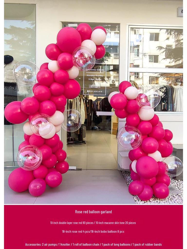 Graduation & Event Balloon Arch Decoration for Yoga Studio or Storefront Background