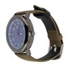 Men Analog Watch Fashion Casual PU Leather Strap Round Face Mineral Glass Easy Reading Quartz Wrist Watch for Indoor Outdoor Activities