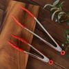 Vivid Stainless Steel Handle Silicone Tongs
