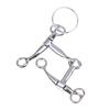 Alloy Horse Bit Charm Keychain Metal Ring Pendant Bag Decoration  Backpack Accessory For Men And Women