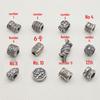 Sterling Silver Lotus Barrel Bead Charms - 99 Fine Silver, 3D Handmade for DIY Jewelry.