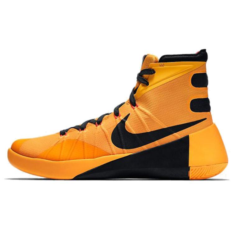 

Nike Hyperdunk 2015 Bruce Lee Cushioning Anti Slip And Wear Resistant High Top Basketball Shoes Unisex Yellow Black 42