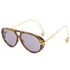 Anti-UV Women  Round  Sunglasses Trendy Oversized Shades Eyeglasses Retro Men Sun Glasses  Pilot