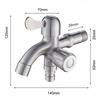 Home Improvement Easy Install Sink Dual Outlet Faucet Dual Outlet Faucet Drain 14*12*2cm Compatible With Sinks