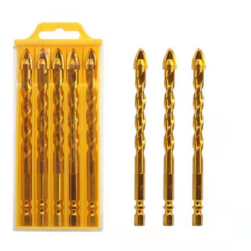 Ceramic Twist Glass Drill Bit, Triangular Hole Opener for Concrete, Tile, and Wall Drilling