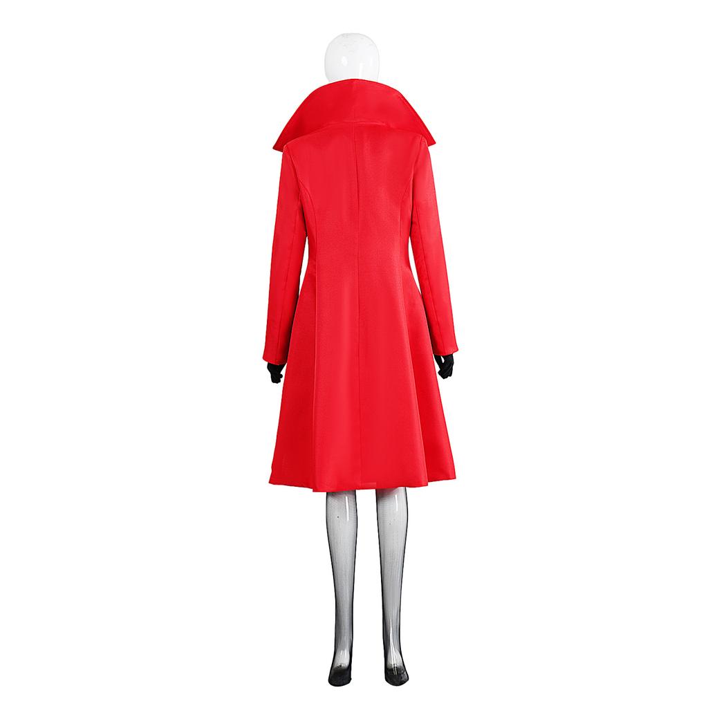 Christmas Coat Where On Earth Is Carmen Sandiego? Red Trench Coat Cosplay Costume, Cross-border Halloween Party Cosplay Outfit