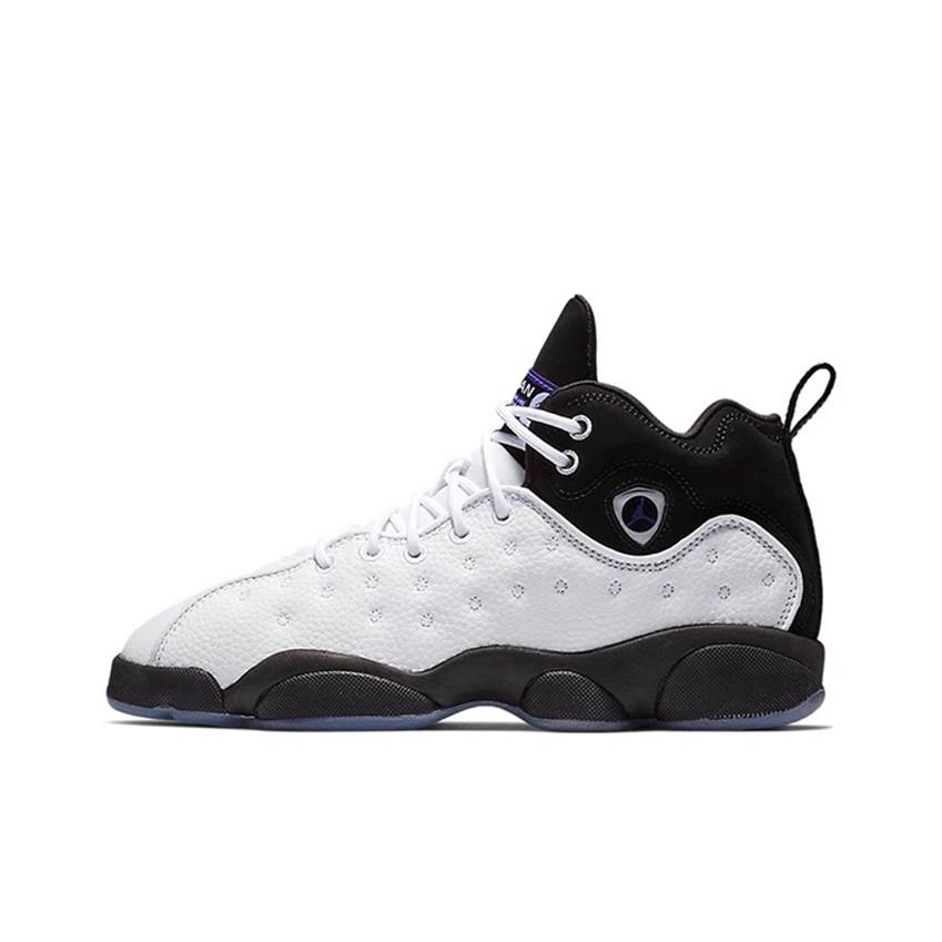 New Jordan Jumpman Team II Cushioning Support Mid Top Children's Basketball Shoes Teenagers 820273-104