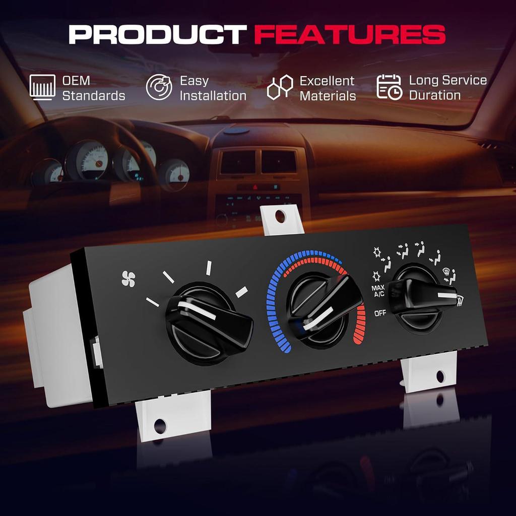 Compatible with 1998-2003 Dodge RAM A/C Climate Control Module (Part #55055459AA)