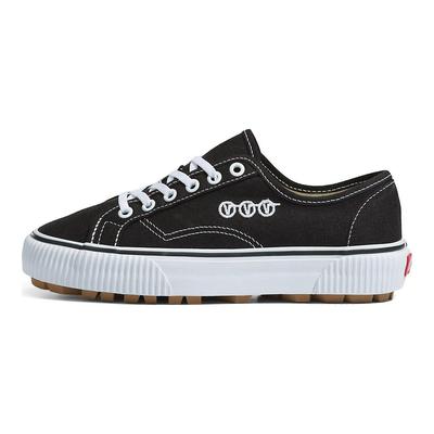 Delridge SF Casual Low Top Skate Shoes Unisex Sneaker Black White VN0A4BXHBA2