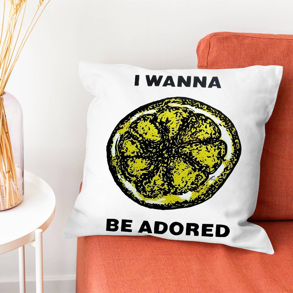 The SStone Roses Band Pillow Case Silky Short Plush With Invisible Zipper Dustproof Sofa Cushion Cover For Home Decor