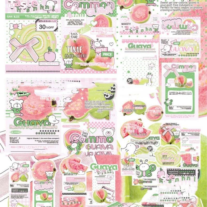 

Cherry Bear Series Scrapbooking DIY Craft Materials Packing Handmade Personalized Decoration Hand-account 21pcs