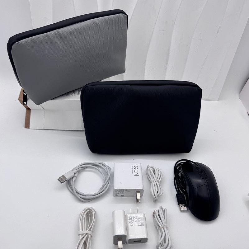 Wasserdichte Leder-Digitale Accessoires Tasche für Powerbanks, Festplatten, USB-Sticks, Kopfhörer und Kabel