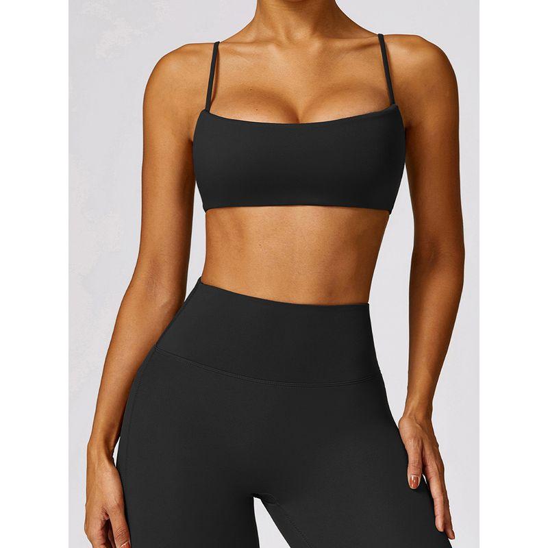 Beauty Back Sports Underwear Women Shockproof Running Workout Clothes Top Outer Wear Yoga Clothes Vest Beauty Back Sling Bra