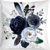 Retro American Plant Floral Print Linen Pillow Case Living Room Sofa Car Pillow Cushion