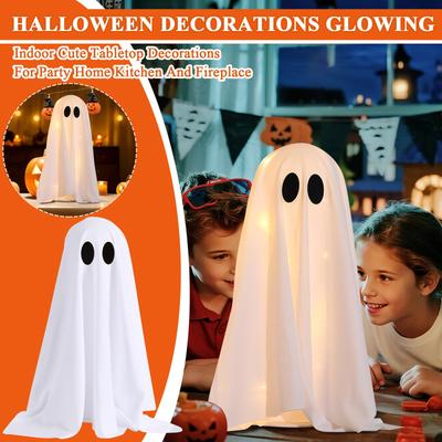 Halloween Decorations  Glowing Halloween Decorations Indoor Cute Tabletop Decorations For Party Home Kitchen And Fireplace