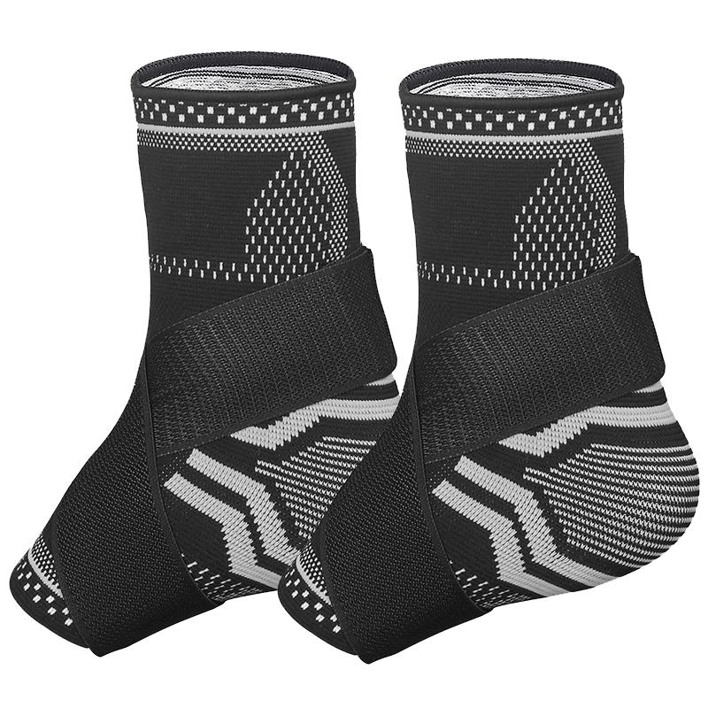 1Pair Sports Ankle Brace Basketball Ankle Brace Football Ankle Support 3D Weave Elastic Bandage Foot Protective Gear Gym Fitness