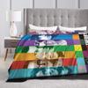American The Big Bangs Theory Soft Warm Blanket Picnic Plush Throw Blanket Funny Couch Bed Flannel Bedspread Sofa Bed Cover