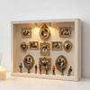 Mini Figurine DIY Mini Cutie Muzeu Rame Aurii Kit Creativ Afișare Amintiri Cadou de Nuntă