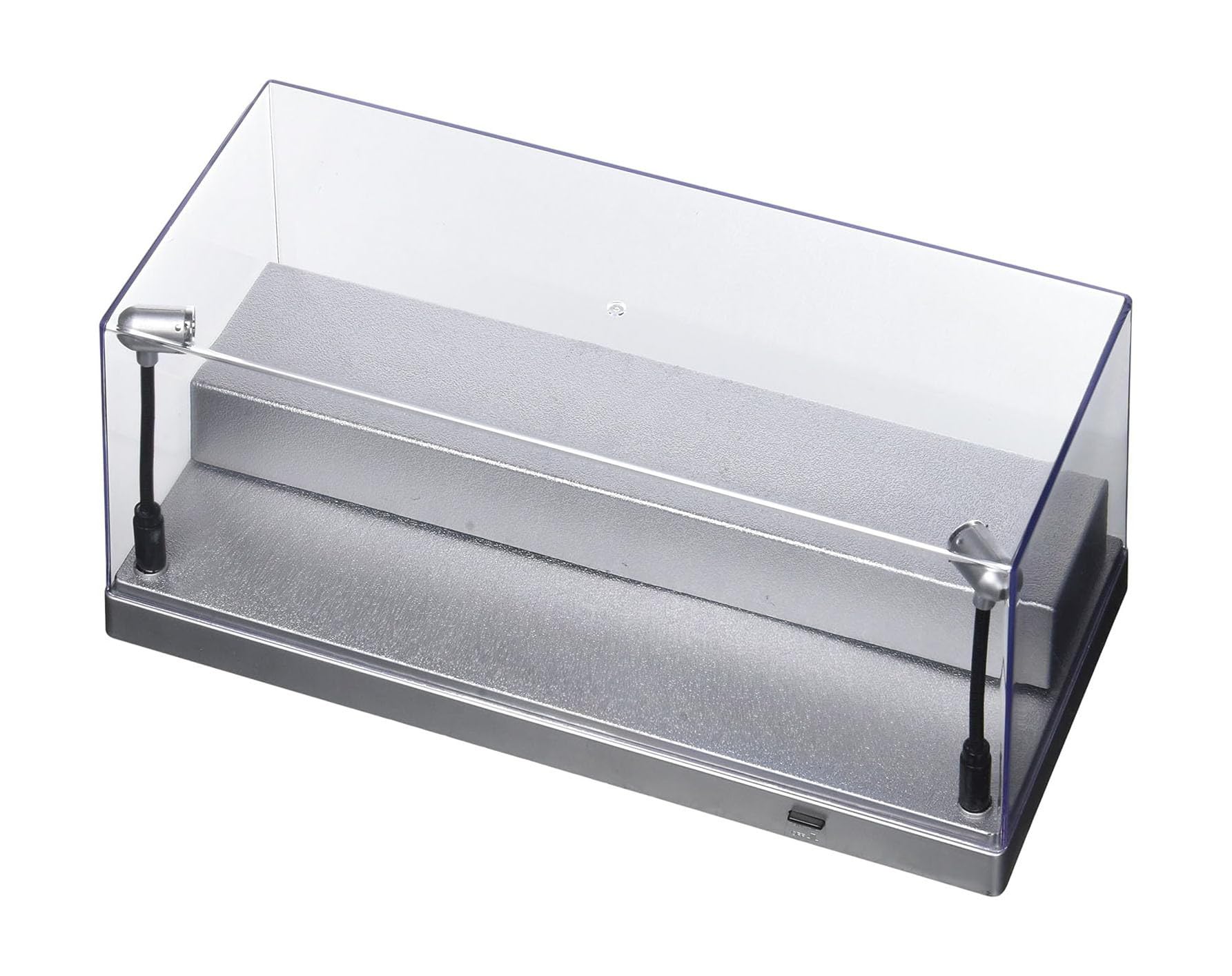 

TRIPLE9 Mini Car Display Clear Case Storage Collection Exhibition LED Lighting Length 27 x Depth x Height cm Base Silver 1/24 1/43 12.6 11.3 [Item]
