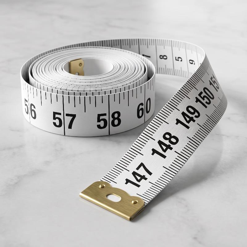 1 PCS Thick and Flexible Tape Measure Dual Scales Height Chest Circumference Measuring Tape, Scales of 60 Inches/150 Centimeters