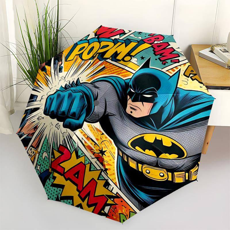 1pc Batman Automatic Open/Close Umbrella, Christmas Gift for Men Women, Daily Travel Outdoor Use Yy251101231
