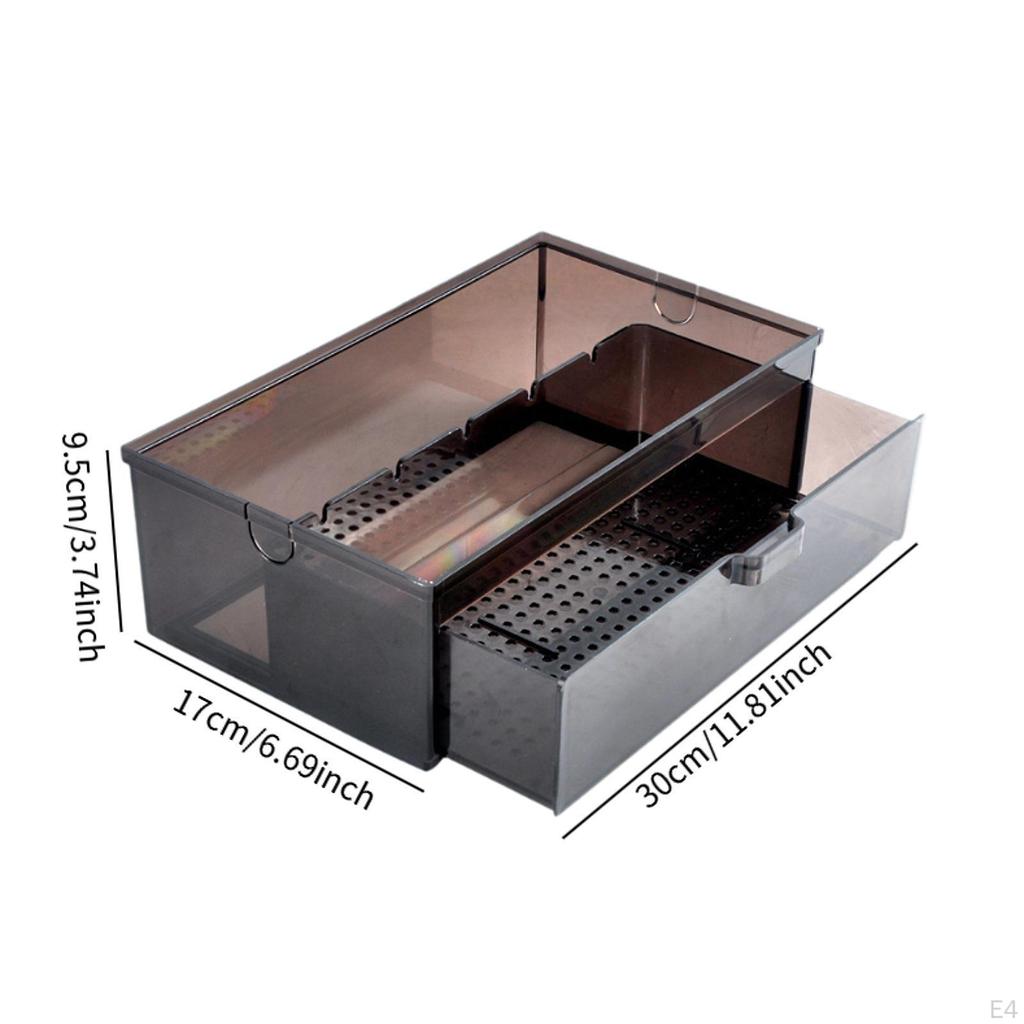 Akvarium Externfilter Dropplåda DIY Vattenflöde Tyst Vattenfall Låda Bricka Överflöde