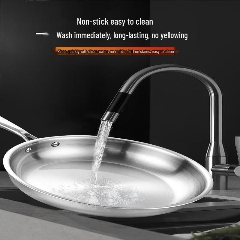 Wutuo 3-Ply Stainless Steel Frying Pan