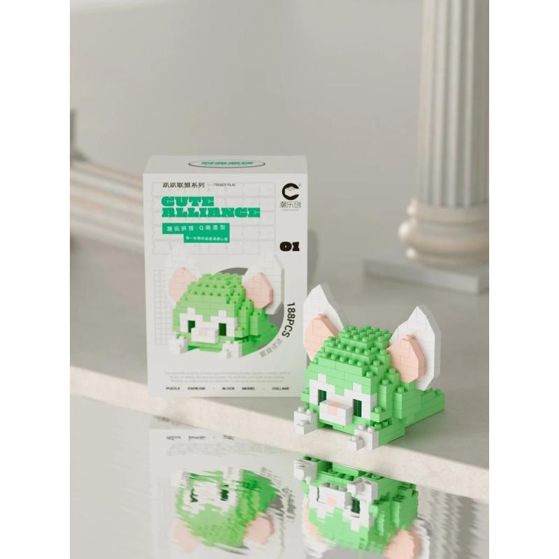 MINISO Cartoon Ornaments Micro Building Blocks Action Figures Nano Blocks Disney Sanrio Kids Toys Christmas Birthdays Gifs