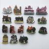 European Countries Villa Fridge Magnets Message Board Magnetic Stickers CHildren Gifts Home Decoration Fridge Stickers