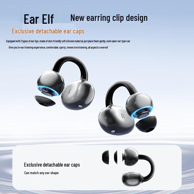 SANSUI Bone Conduction Concept Open-Ear Clip Bluetooth Sport Earbuds