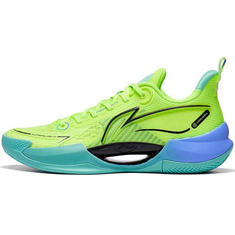 

new LINING Super Light V2 Basketball Shoes Men Low Top Green 45
