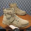 Modische vielseitige Herren Herbst High-Top-Schuhe Freizeit bequem Arbeitskleidung Wandern Mid-Top Herrenstiefel