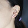 Titanium Alloy Heart and Fox Pigeon Cartilage & Tragus Piercing Studs