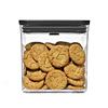 OXO Pop Airtight Plastic Storage Containers for Kitchen Storage Dry Big Square Matte Black Containers, 2.6L (Food, Condiments, Goods, Moisture-Proof),