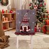 Christmas Chair Cover Faceless Gnome Doll Xmas Dining Chair Cover Xmas Chair Cover for Christmas Holiday Festival Decor