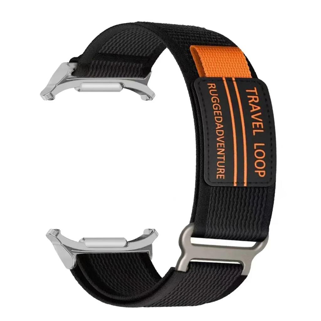 Nylon Travel Loop Strap for Samsung Galaxy Watch 7 Ultra 47mm Men Sport Band for Galaxy 7 47mm ultra NO Gaps Curved End Bracelet