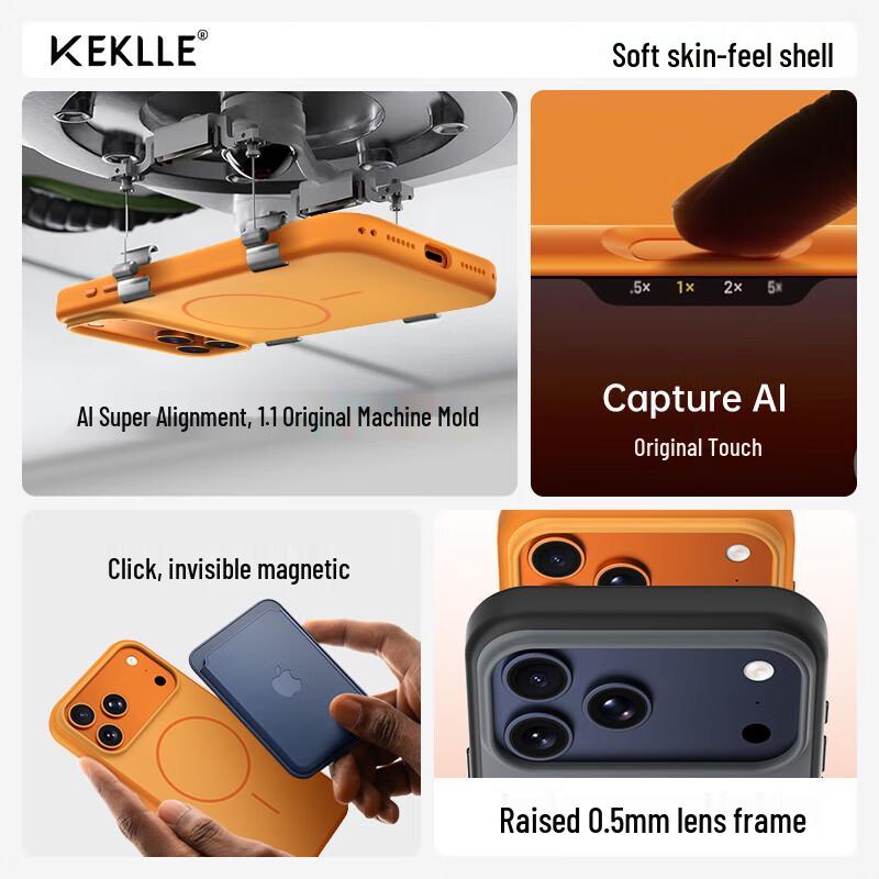 KEKLLE Magsafe Color-Block Protective Case for iPhone