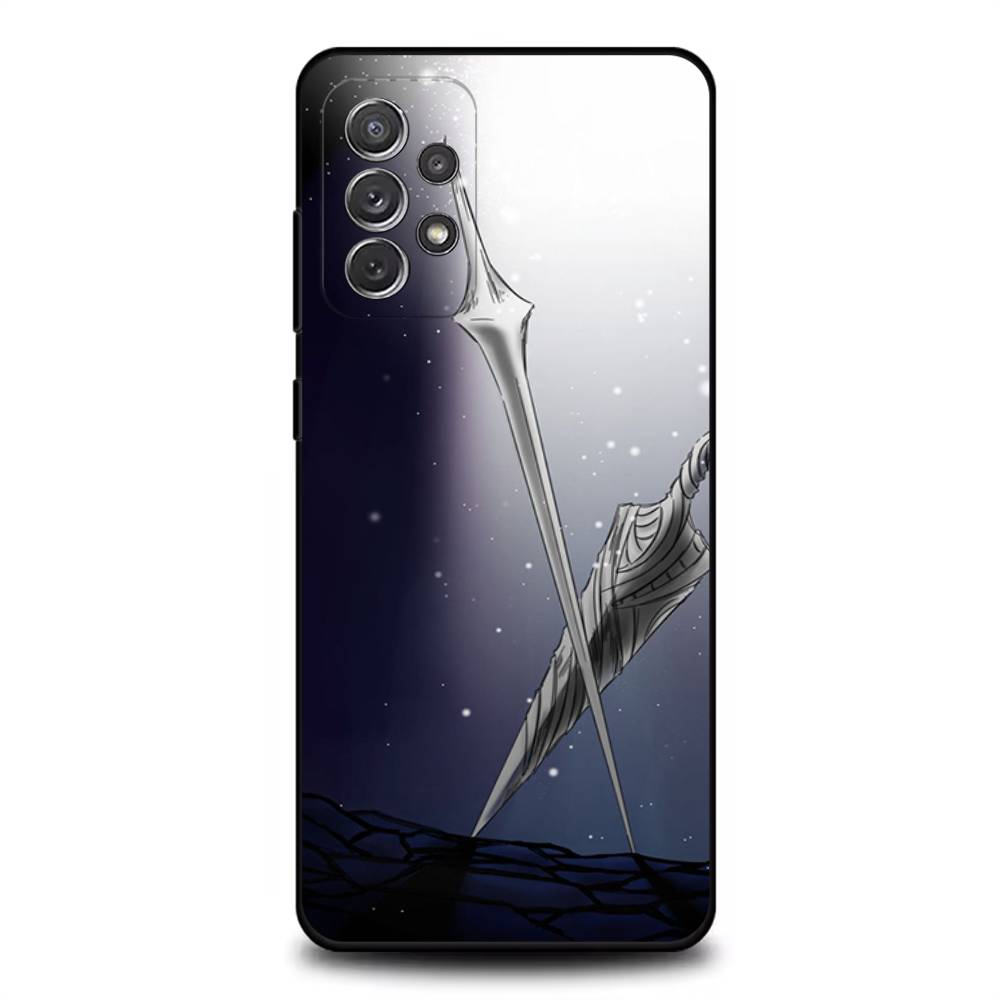 H-Hollow Knight S-Silksong Phone Case For Samsung S 25,24,23,22,30,21,10,9,Ultra,Plus,Lite,FE,4,5G Black Soft Case