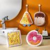 Baked Cute Embroidered Hand Towels, Absorbent Coral Fleece Square Towels, Kitchen and Bathroom Dual-purpose Hanging Absorbent Towels