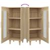 Sideboard Sonoma Oak 34.5 x 34 x 90 cm Particleboard