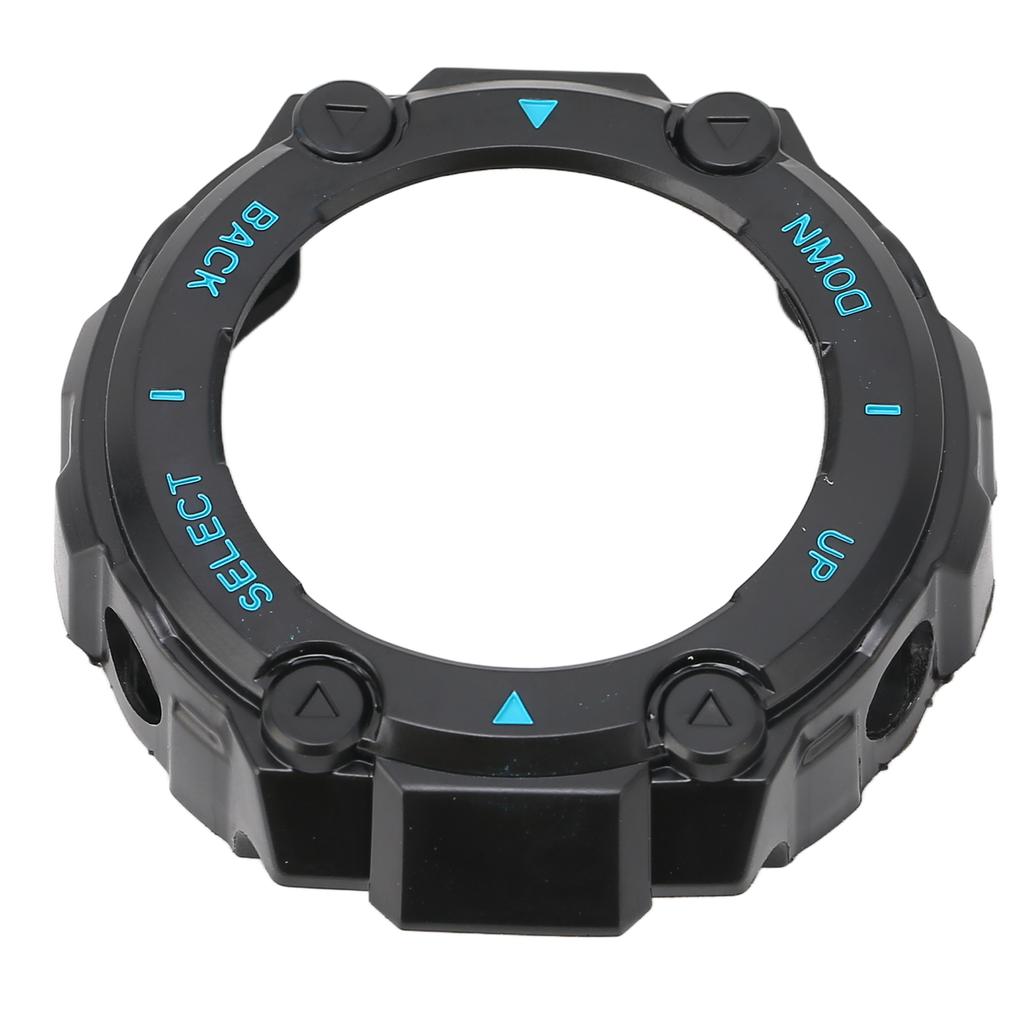 Plastic Protector Cover Case for Watch Bumper Protective Frame(Black White Word )